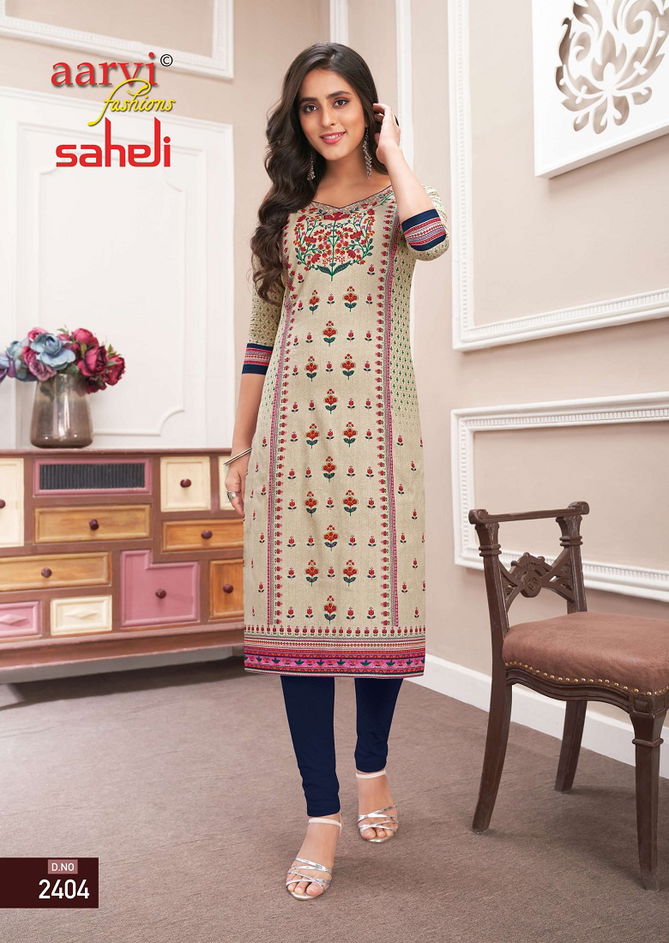 Aarvi Saheli 14 Daily Wear Designer Wholesale Kurti Collection